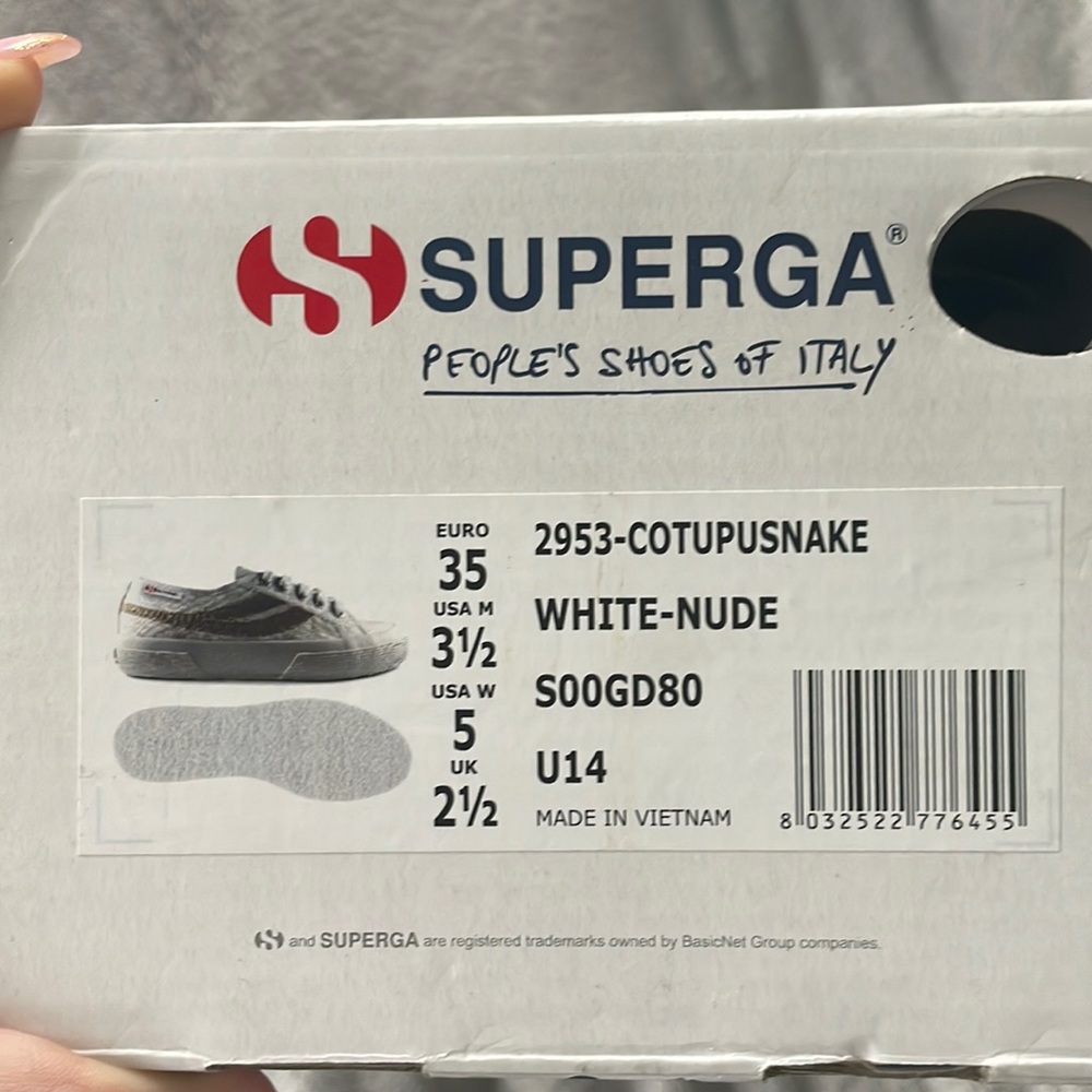 Superga Cotupusnake: White-Nude